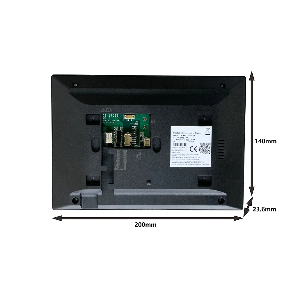 Hik vision Internat ional Version mehrsprachiger DS-KH6320-WTE1 Innen monitor, 802.3af Poe, App Hik-Connect, WLAN, Video-Gegensprechanlage