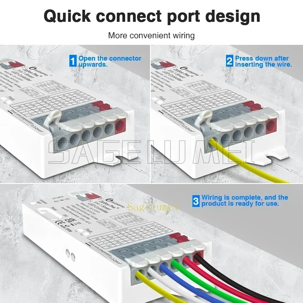 GLEDOPTO GL-C-201P/202P/203P 5 en 1 ZigBee 3,0 Pro + controlador LED RGB CCT RGBW RGBCCT tira de luz aplicación inteligente Control por voz