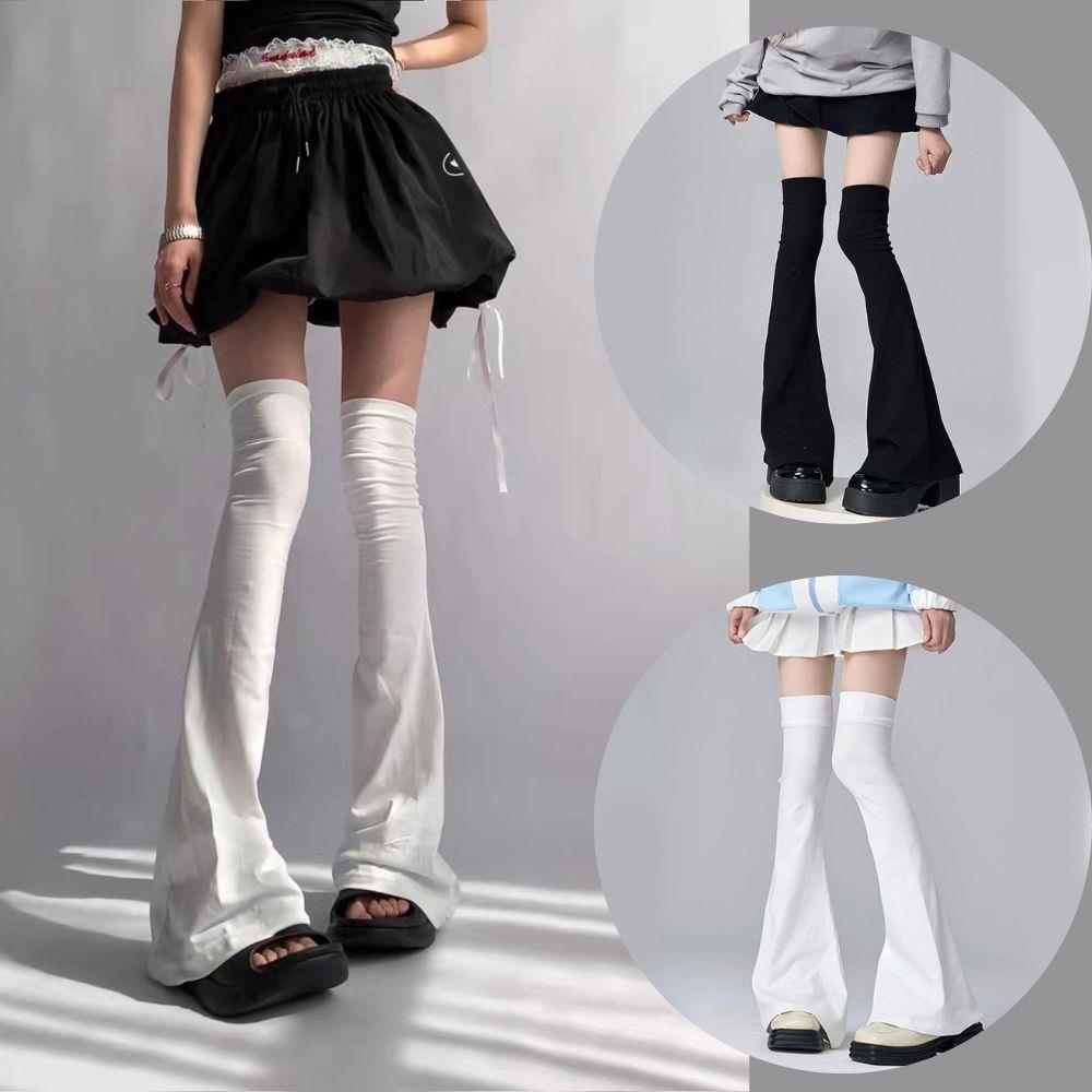 Y2K Been Kousen Pittig Meisje Afslanken Knie Sokken Japanse Over De Knie Hoge Sok Over De Knie Hoorn Vormige Manchetten Sexy Accessoires