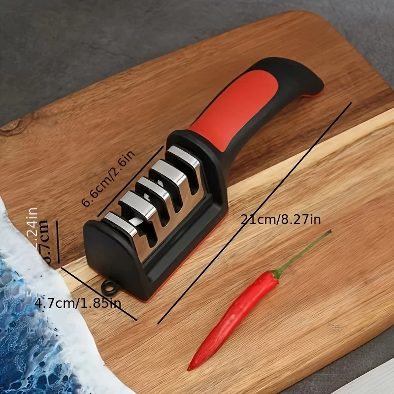A Multifunctional Handheld Tool Sharpener，with Removable Grinding Head - Durable Plastic，Manual Operation