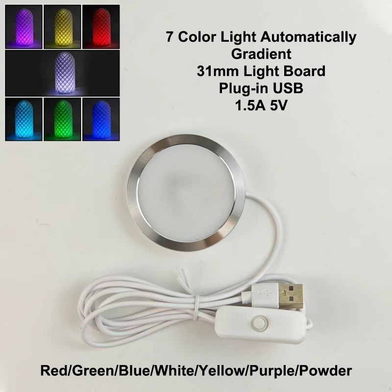 Kit de lámpara Led para laboratorio Bambu, Kit de luz ajustable, piezas de luz Led, Hardware, modelo DIY, luz blanca/fría/cálida sin carcasa de lámpara 001
