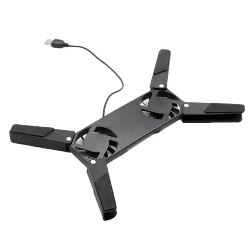 Air-cooling Laptop Cooler Bracket USB Powered Cooling Dock Laptop Cooling Pad 2 Fan for Notepad Universal 7 15" 1 Notebook Stand