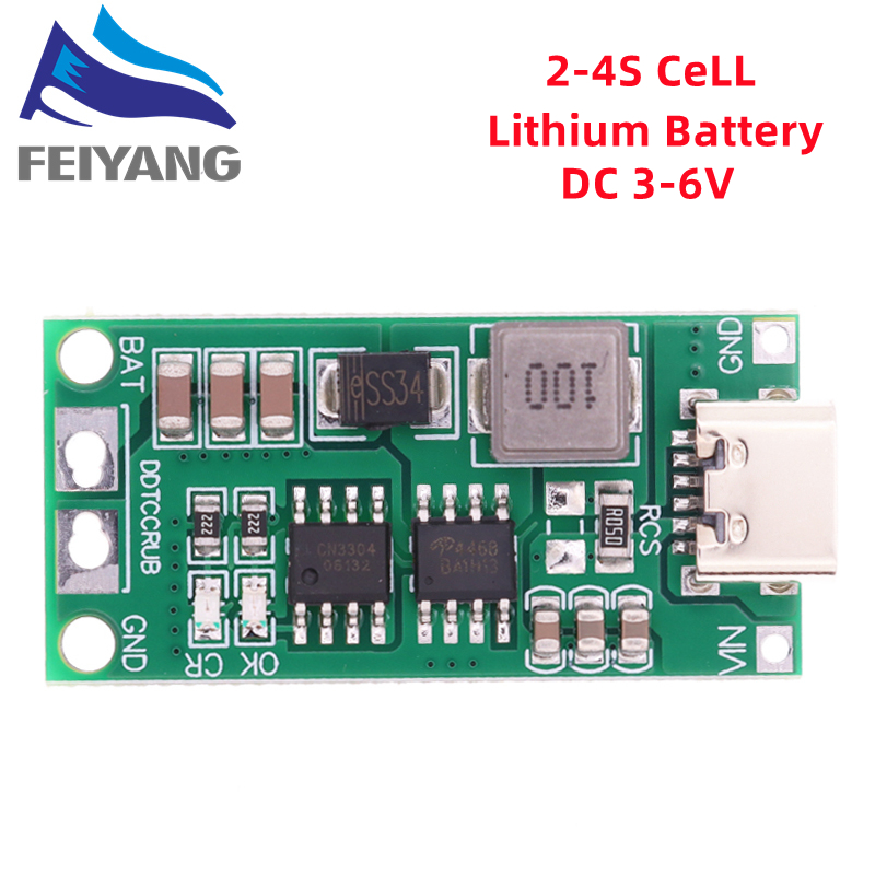 Batería de litio 2S 3S 4S multicelular a 8,4 V 12,6 V 16,8 V tipo c Boost elevador de polímero Li-ion cargador 7,4 V 11,1 V 14,8 V 18650 Lipo