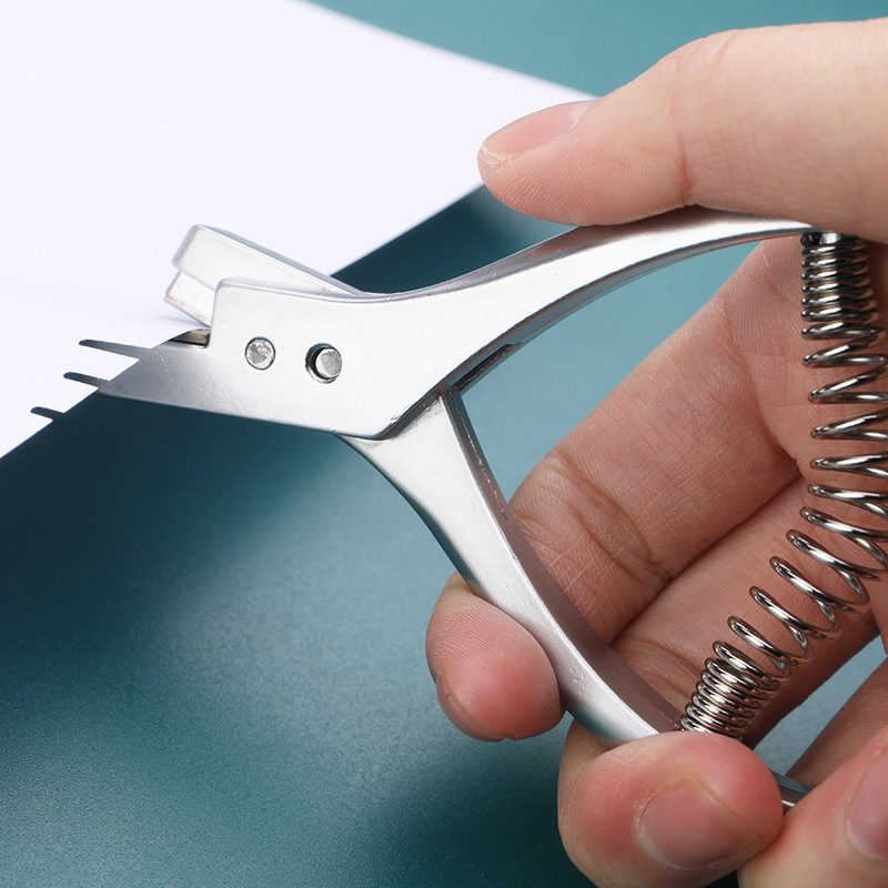 Leather Belt Hole Punch Plier Eyelet Puncher for Watchband Strap Household leather Craft Revolve Sewing Machine Bag Setter Tool