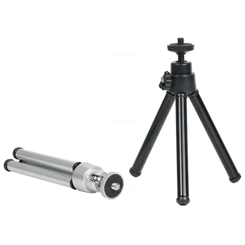 Mini Flexible Tripod 3Section Stand Holder for Projector Camera Aluminum Alloy Desktop Tripod for Mobile Phone