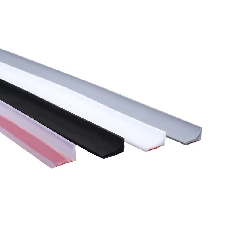 Kitchen Water Retaining Strip Silicone Self-adhesive Door Seal Retaining Strip Separation Shower Dam Barrier Bathroom Accessory