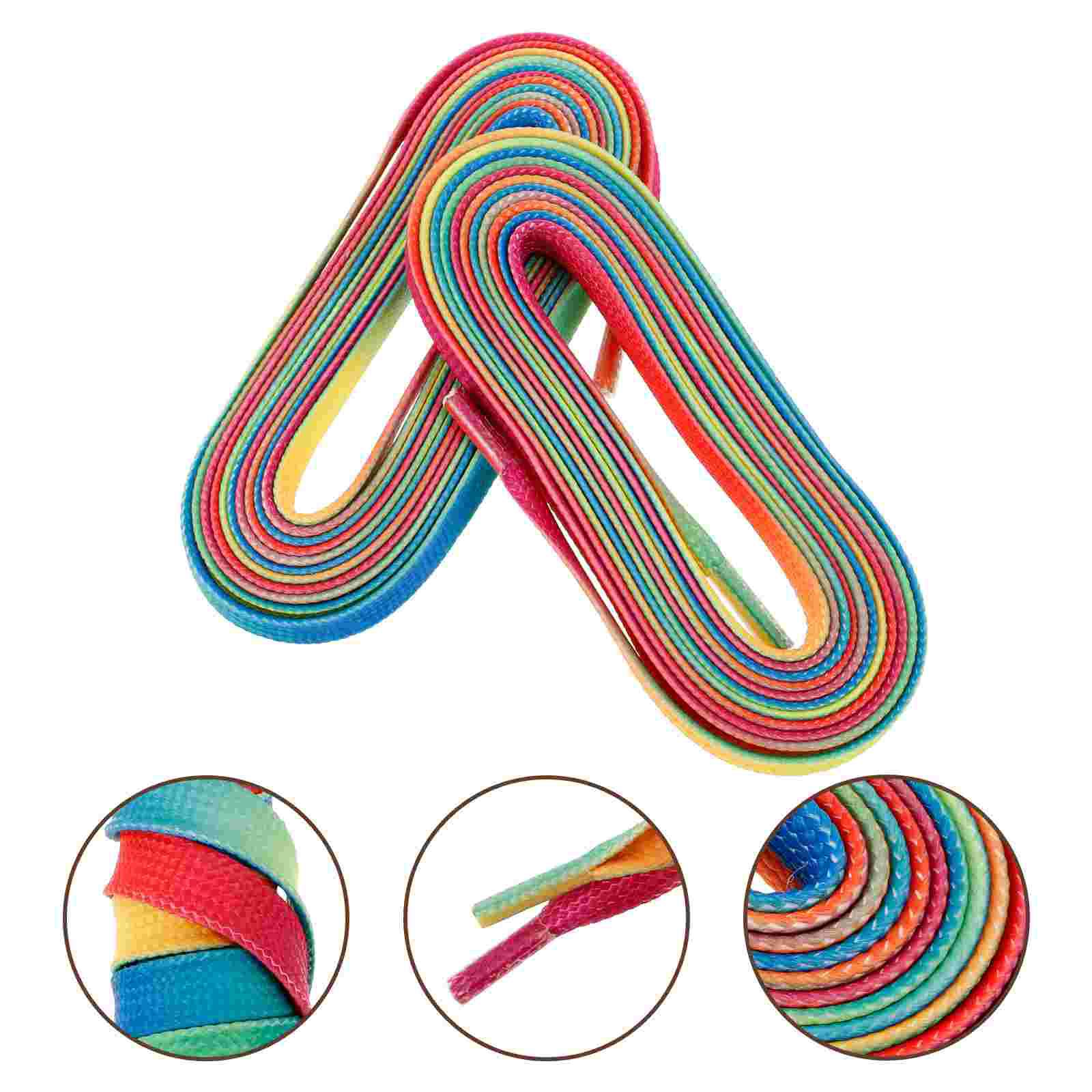 Hockey Skate Schnürsenkel Paar Regenbogen Farbe Eishockey Roller Blad-E Skates Schnürsenkel gewachste Schuh Spitze Schuhe Stiefel Eiskunstlauf