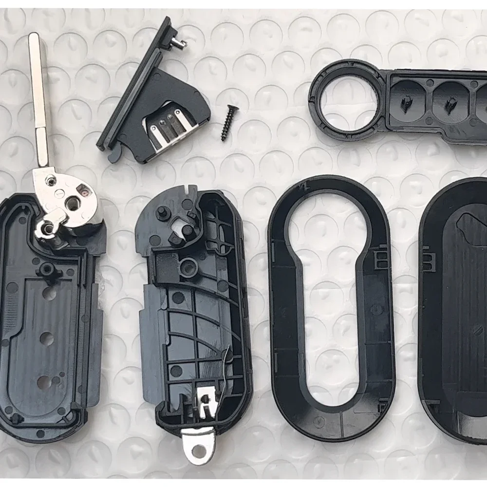 YOCASTY Flip Folding Car Key Shell Case Cover 2/3 Button For Fiat 500 Doblo Bravo Ducato Qubo Grande Punto SIP22 Blade