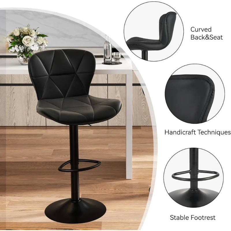 High Chair Kitchen Bar Hoker Stool Chair Kitchen Stołek Counter Chairs Chaise Restaurant Furniture Tabourets De Bar Woltu