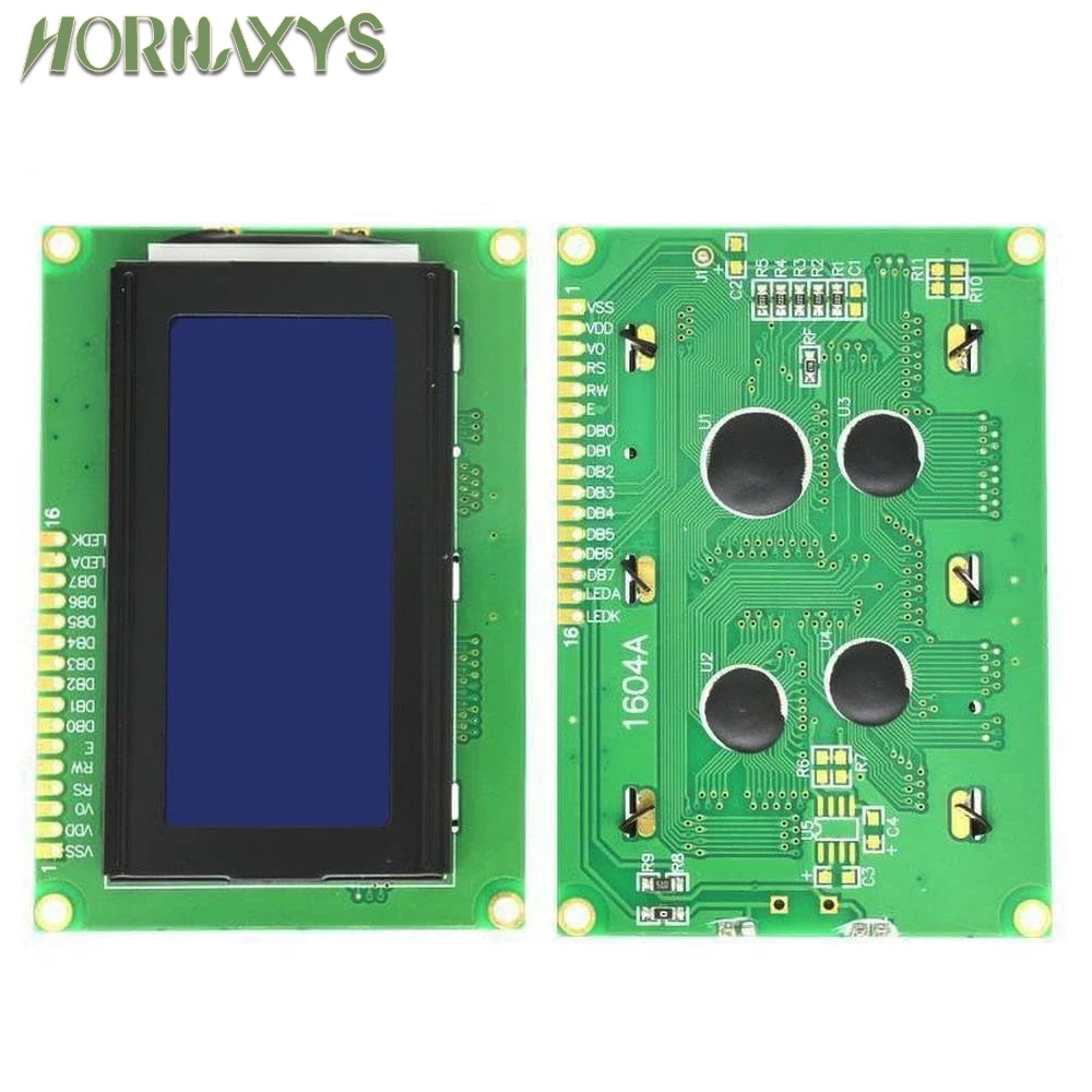 1604A LCD DC 5V Blau Schwarzlicht 16*4 16x4 Zeichen LCD1604 Digital LCD 1604 Display Modul Board für Arduino