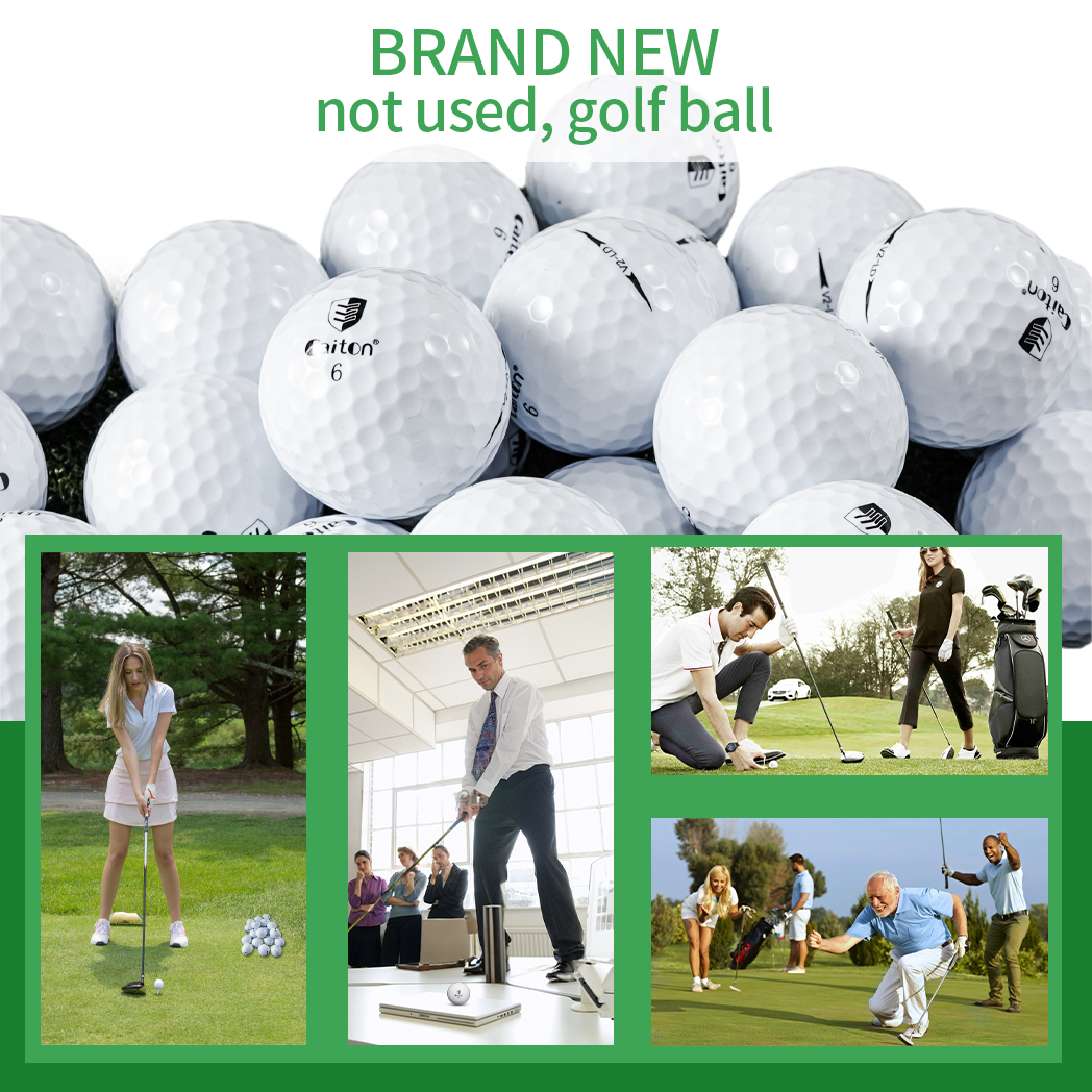 Caiton-Golf Ik- 332 Dimple, Distance maximale, Contrôle de rotation, Durable, Précision, Entraînement et jeu, 2 couches, 50 pièces