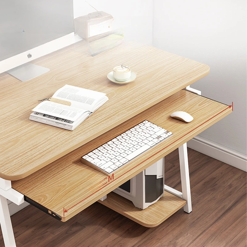 Small Computer Desk for Small Spaces,33.5" Inch Modern Writing Table with Monitor Storage Shelf for Home Office, Laptop Desk