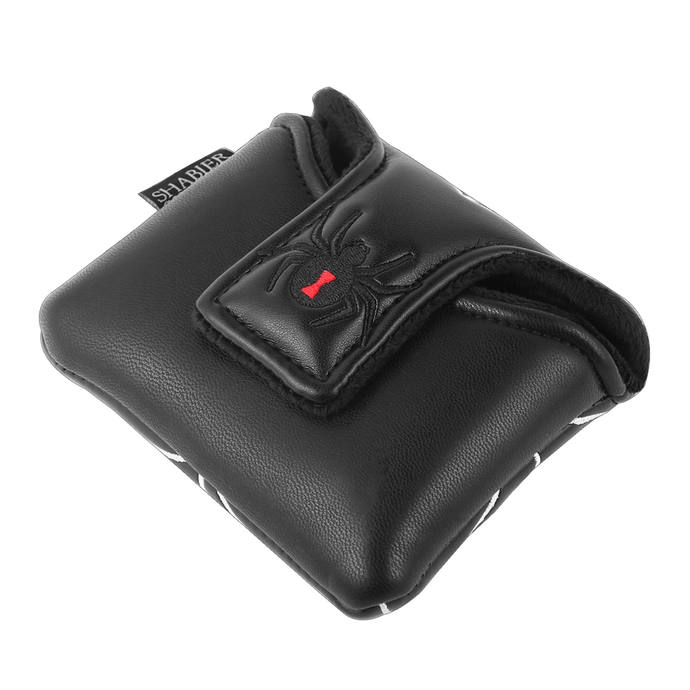 Pu leder magnet verschluss golf kopf bedeckung quadratisch große hammer putter abdeckungen für myspider x, spider x, spider s putter
