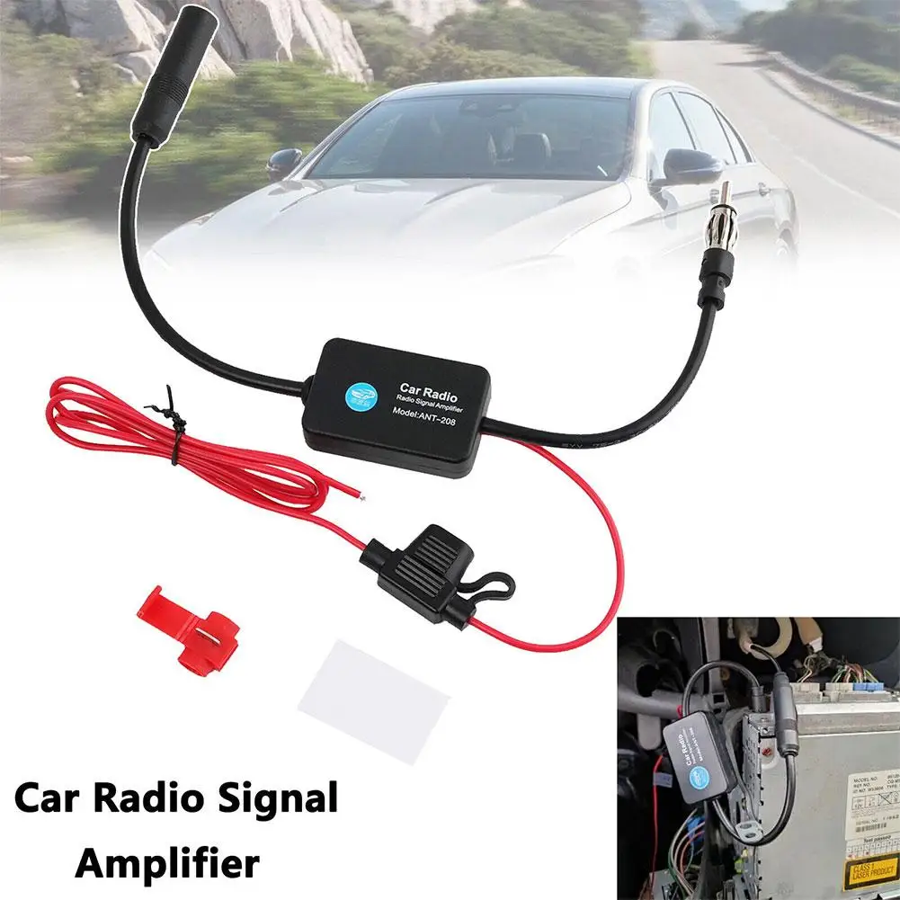 Auto Auto Radio FM Antenne Signal Booster Verstärker Universal 12V FM Auto Radio Antenne Verbessern Verstärker Zubehör