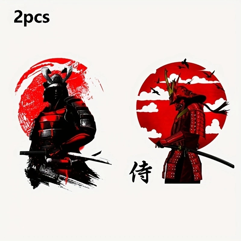 2 uds Hannya Samurai emblema de coche pegatina japonesa insignia de Metal 3D estilo de motocicleta para coche motocicleta casco bicicleta