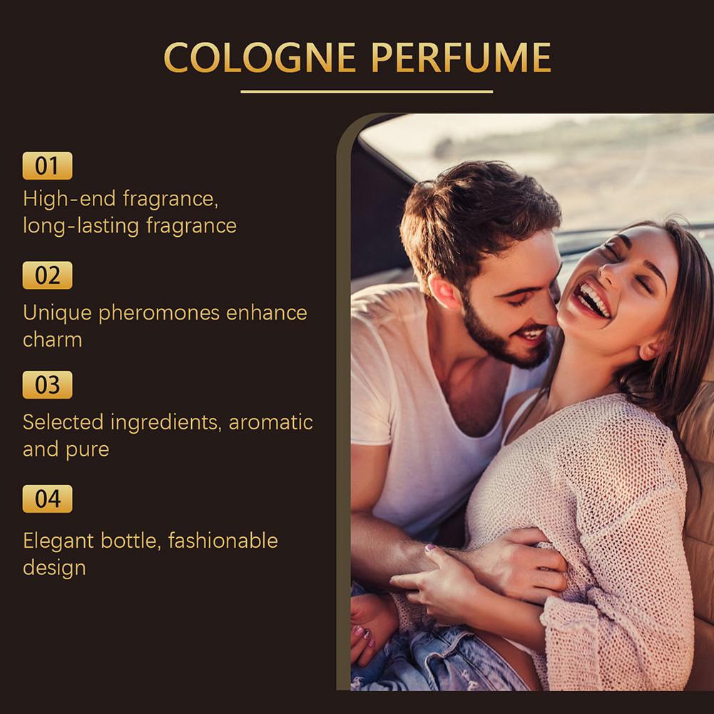 50 ml Neues Valentinstag-Parfüm Goldflasche Herrenparfüm Anhaltender Duft Atmosphäre Damenparfüm Datumsdüfte