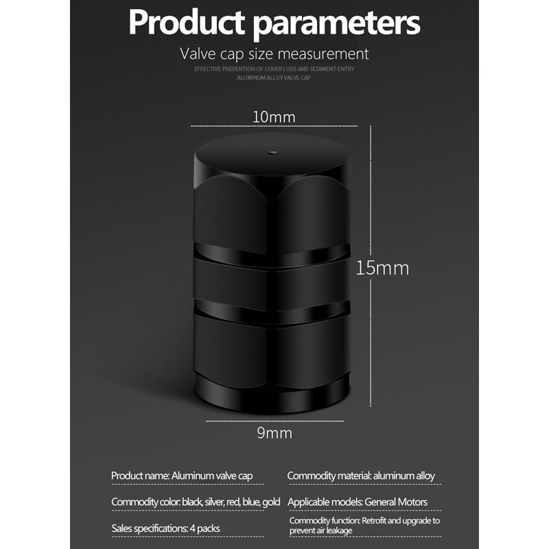 10 Uds. Tapas de válvula de neumático de rueda de coche, cubiertas herméticas de vástago de llanta de neumático de aluminio para automóviles, motocicletas, camiones, bicicletas, accesorios para automóviles