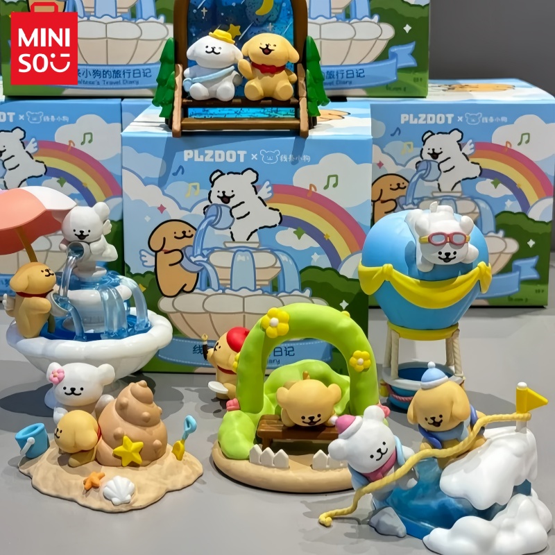 Аутентичная линия, дневник путешествий для щенков, серия, глухая коробка, орнамент, милая аниме-фигурка ручной работы, модель куклы, декор, игрушка, подарок на день рождения