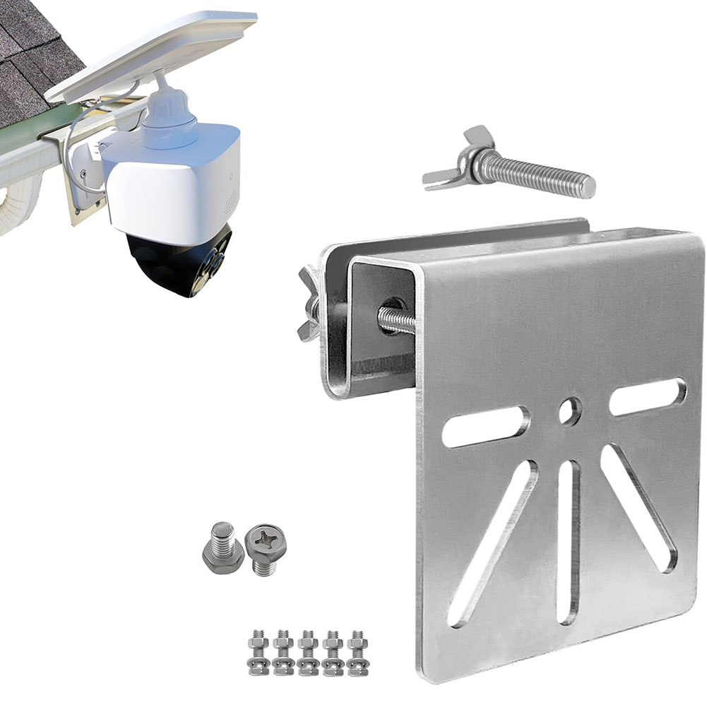 Metal Gutter Mount Bracket For Eufy SoloCam S340E30 Secure Your Solar Camera 9*8.5*3.5cm Gutter Mount Support Camera Surveillanc