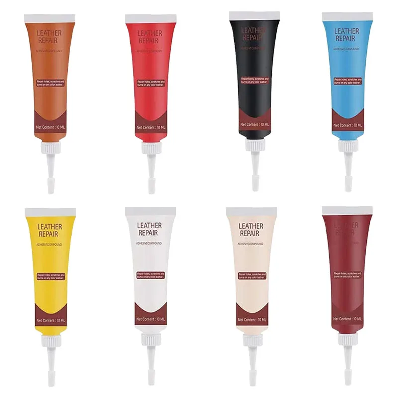 10ml Leather Repair Cream Repair Filler Car Seat Leather Complementary Refurbishing Paste Sofa Coats Scratch Cracks Restoration