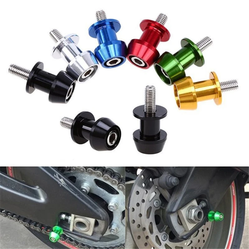8mm aluminiowy stojak motocyklowy szpule wahacza suwak stojak śruba wahacz akcesoria motocyklowe