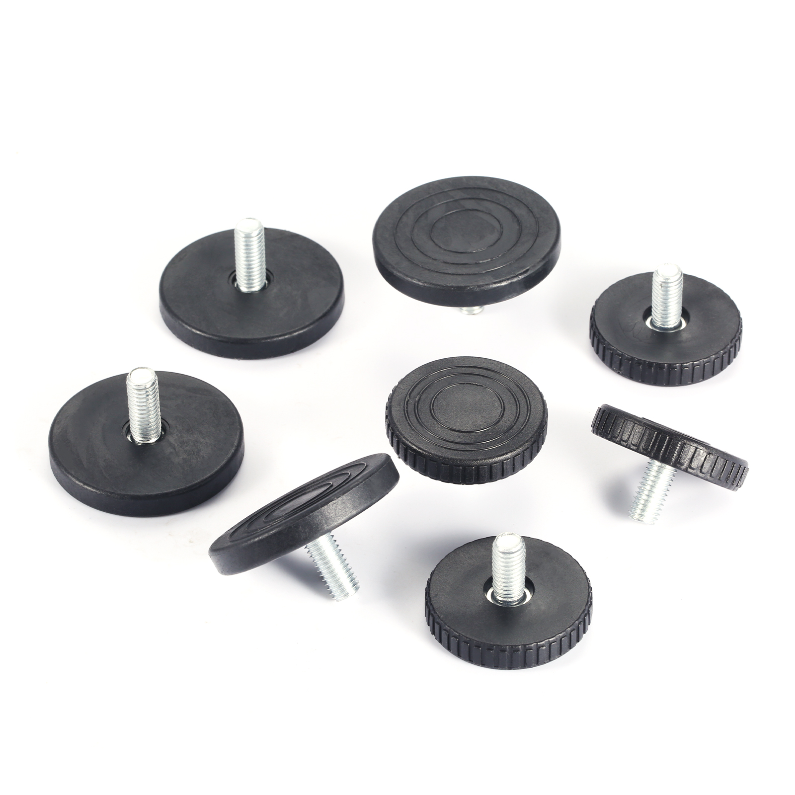 4 Pcs Schwarz Nivellierung Füße Einstellbare Möbel Füße M8 * 18mm Schraube Auf Möbel Glide Basis Durchmesser 40mm 50mm für Möbel Beine