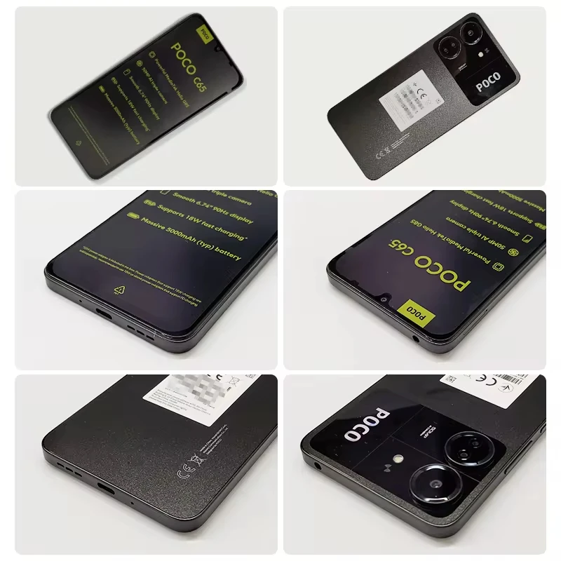 Versão global poco c65 nfc smartphone mediatek helio g85 6.74 "90hz display 50mp câmera tripla 5000mah bateria