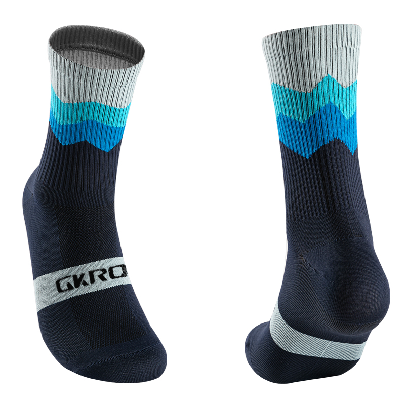 Fahrradsocken für Damen und Herren, atmungsaktiv, knöchellang, für Sport, Fitnessstudio, Radsocken, rutschfest, feuchtigkeitsableitend, Radsport-Söckchen