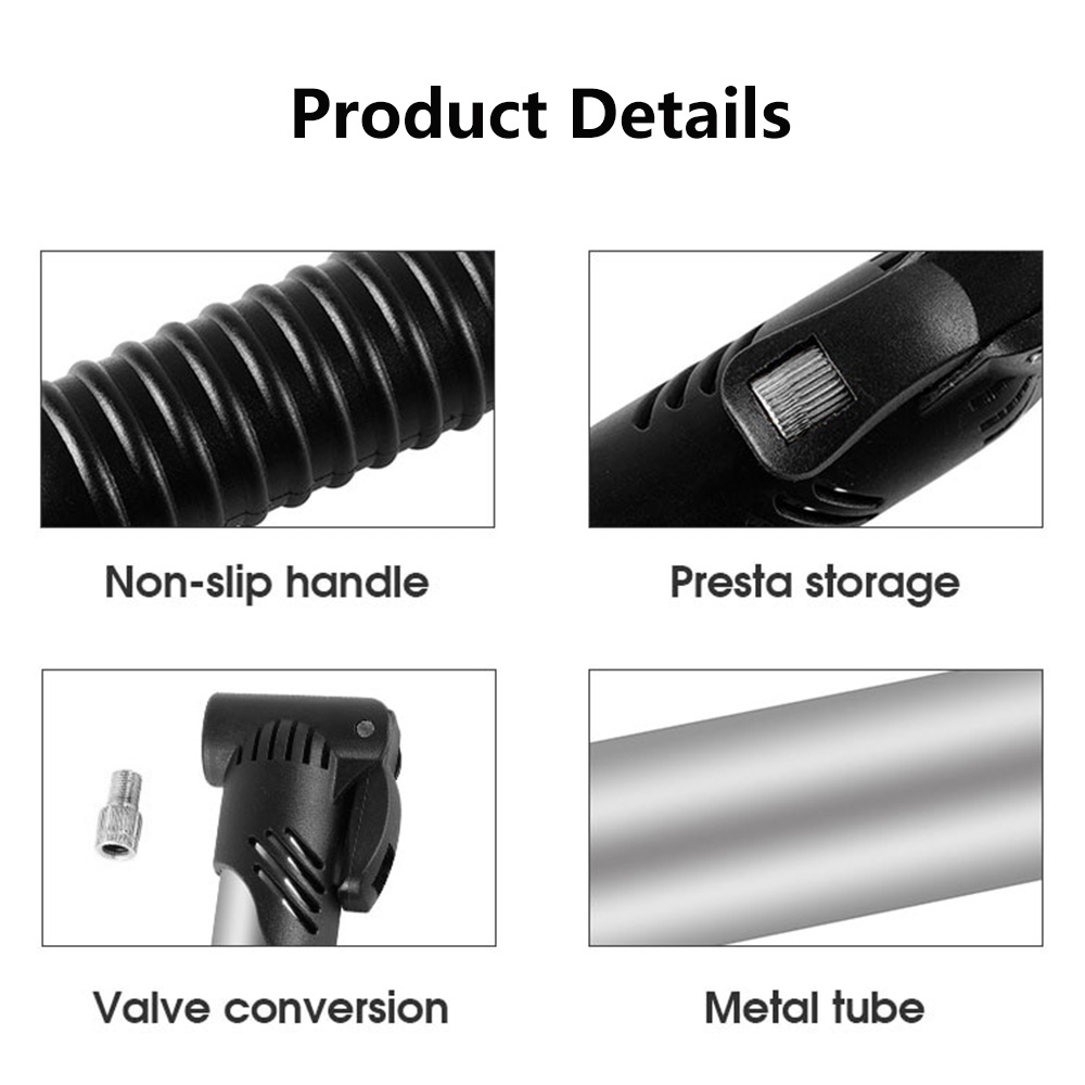 Tragbare Mini Fahrradpumpe Radfahren Hand Luftpumpe Hochdruck Ball Fahrrad Reifen Inflator