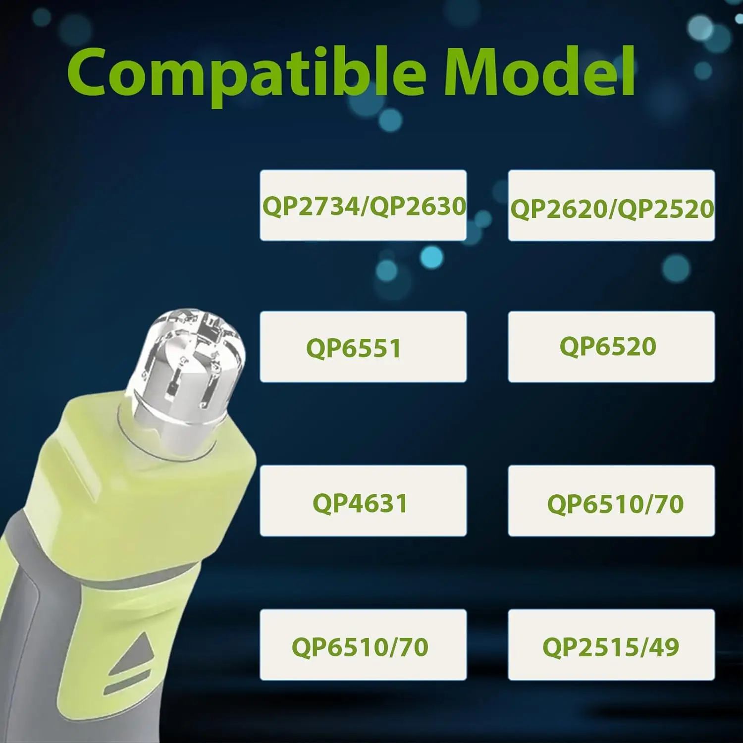 Brangdy Nose Hair Trimmer lame di ricambio per Philips One Blade QP2520 QP2630 QP6510 QP6520 QP6530 rasoio elettrico ibrido