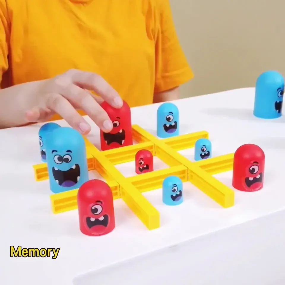 Table Board Intelligence Montessori Games Intellectual Gobble Game Three In A Row Children Toys Kids Gifts