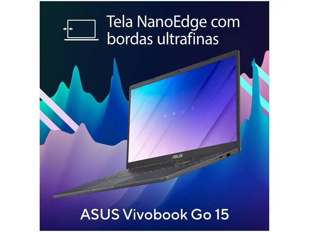 Notebook ASUS Vivobook Go 15 E510KA-BR808WS 4GB RAM 128GB eMMC 15,6" Windows 11 Intel UHD Graphics 90NB0UJ5-M017U0
