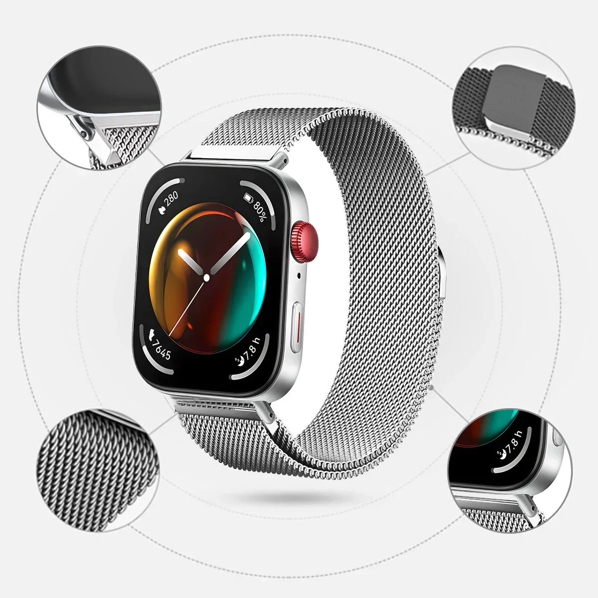 Milanese Loop Band สําหรับนาฬิกา Huawei Fit 3 สร้อยข้อมือสมาร์ทวอทช์สําหรับนาฬิกา Huawei Fit2 Fit1 เปลี่ยนสายรัดโลหะอุปกรณ์เสริม