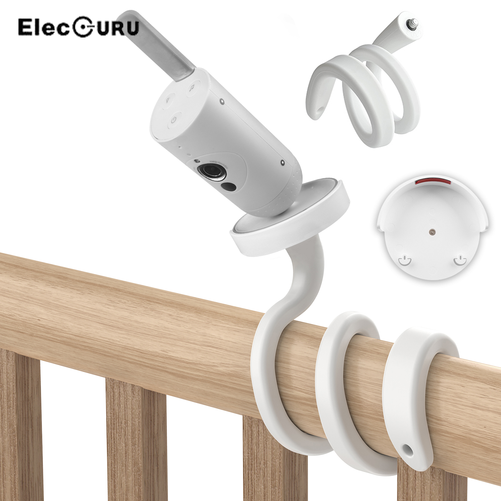 Гибкий поворотный кронштейн для радионяни Philips Avent Connected SCD923, крепится к полкам или мебели для детской кроватки