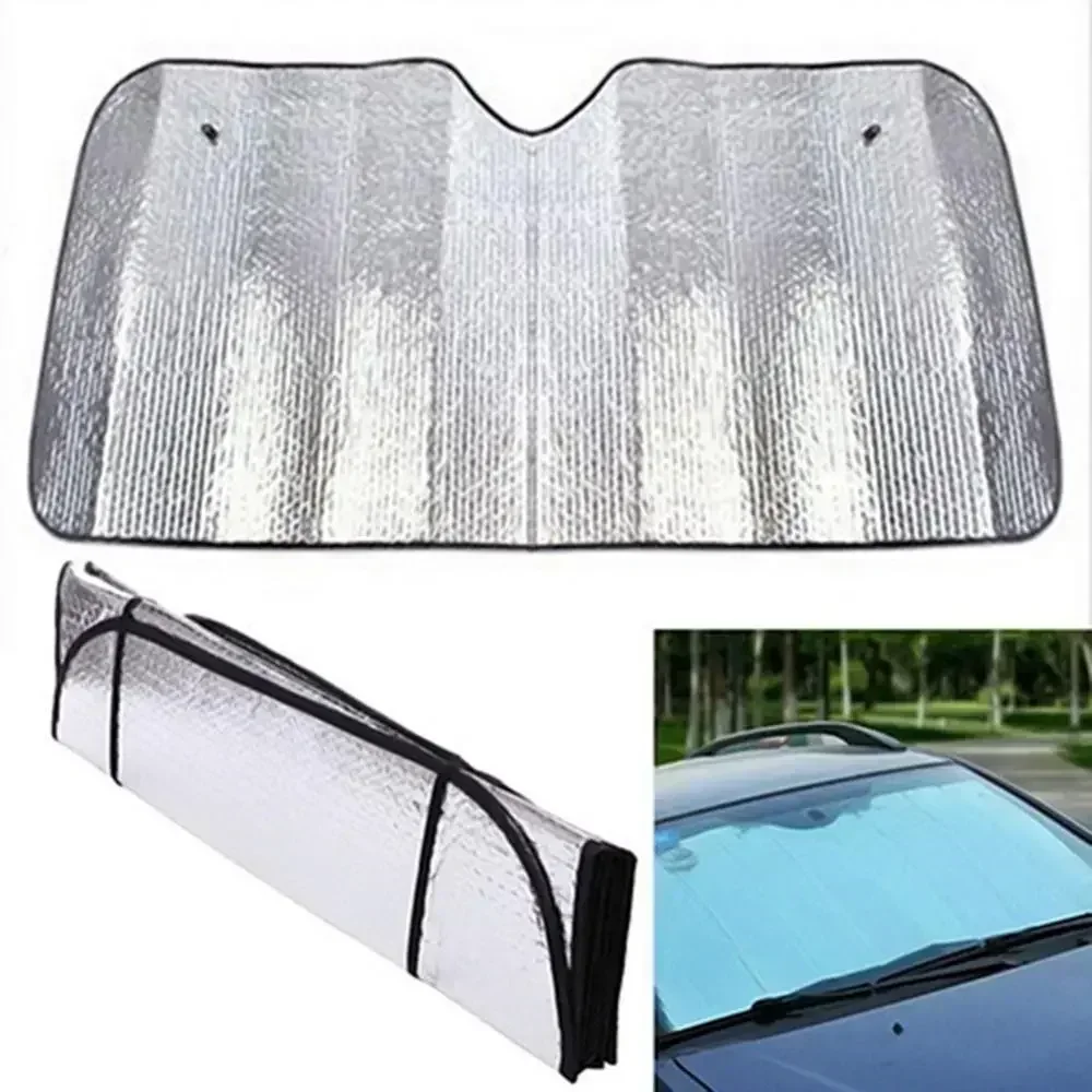 1PC Auto Sonnenschirm Frontscheibe Verdickte Aluminium Folie Wärmedämmung Vorhang Auto Sommer Sonnenschirm Sonnencreme Auto Liefert