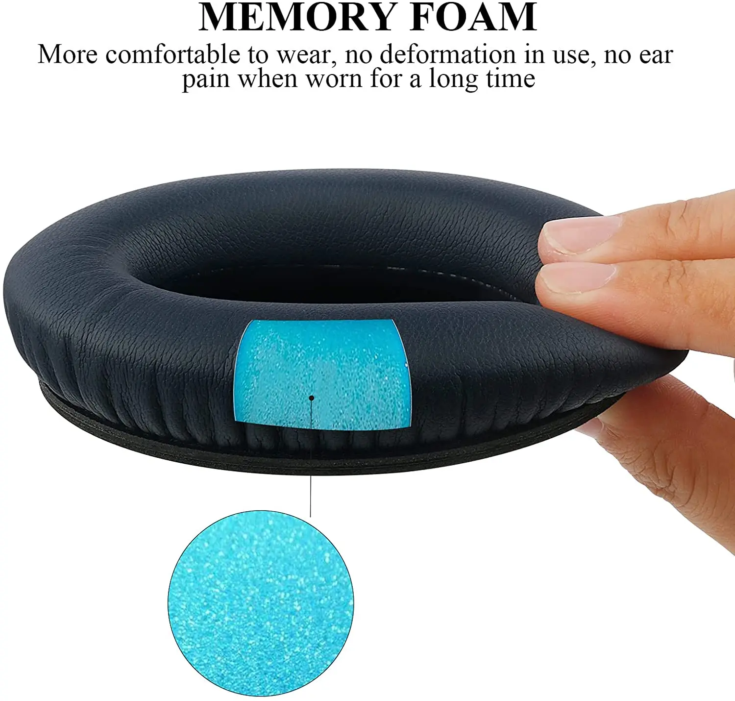 Cuscinetti auricolari di ricambio per BOSE QC35 QC45 per cuffie QuietComfort 35 45 e 35 II Cuscinetti auricolari in memory foam di alta qualità
