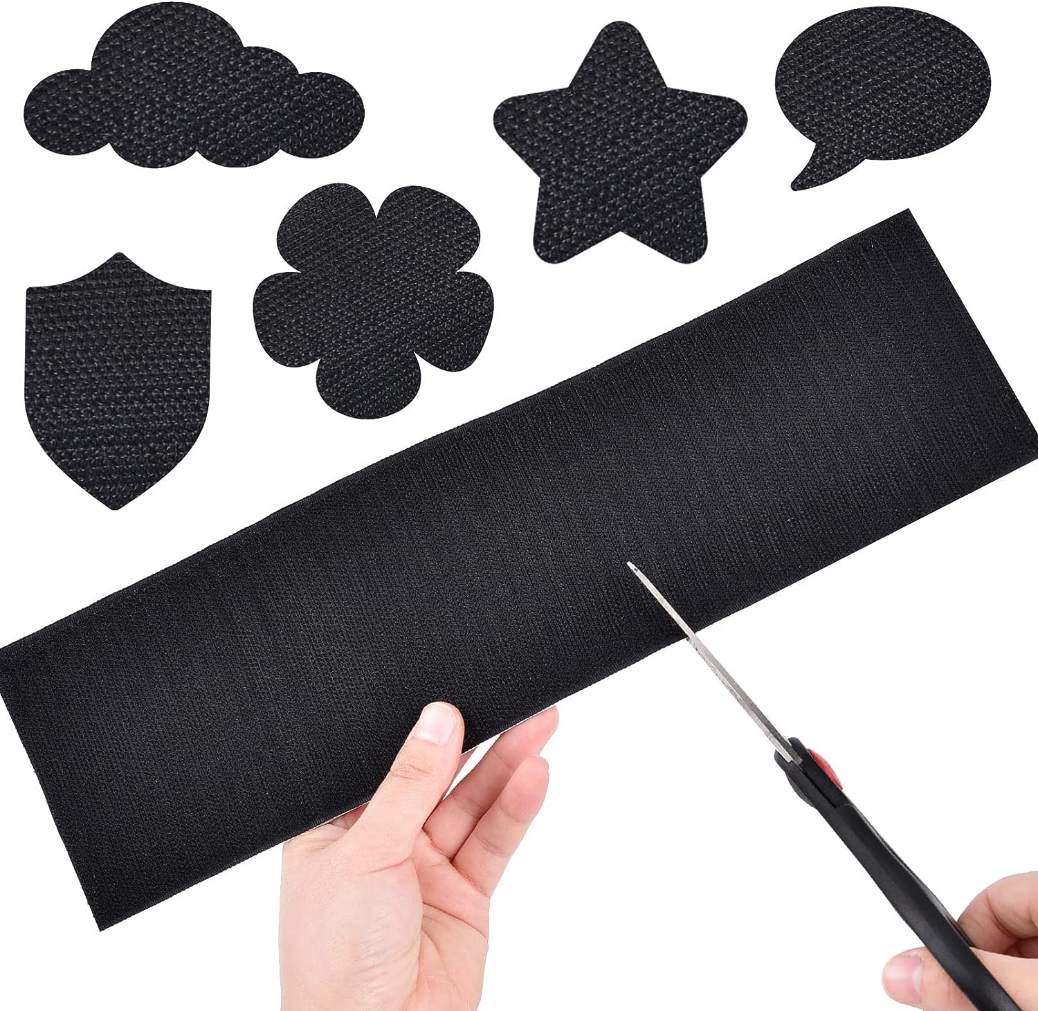 50 มม.Self กาวตะขอและห่วงเทปยึด Magic Strip สติกเกอร์อุตสาหกรรม Strength Sticky สายคล้อง DIY CRAFT อุปกรณ์เสริม