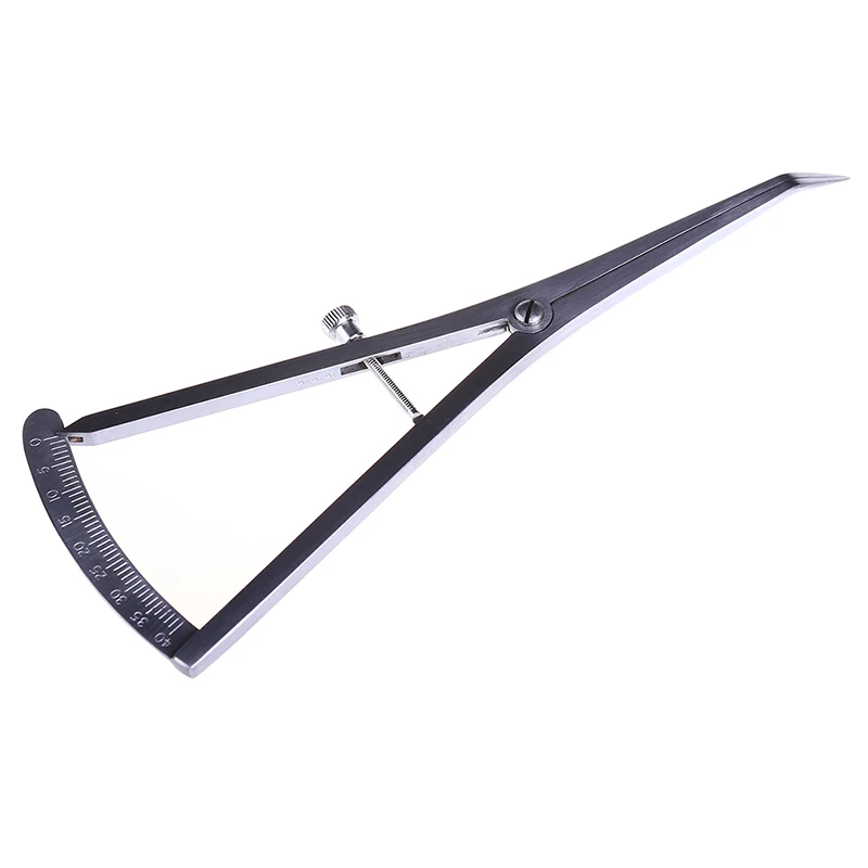 ทันตกรรม Gauge Caliper ผ่าตัดทางการแพทย์โค้งตรงหัวสแตนเลสทันตกรรมไม้บรรทัดขนาดเครื่องมือสําหรับวัด Lab เครื่องมือ