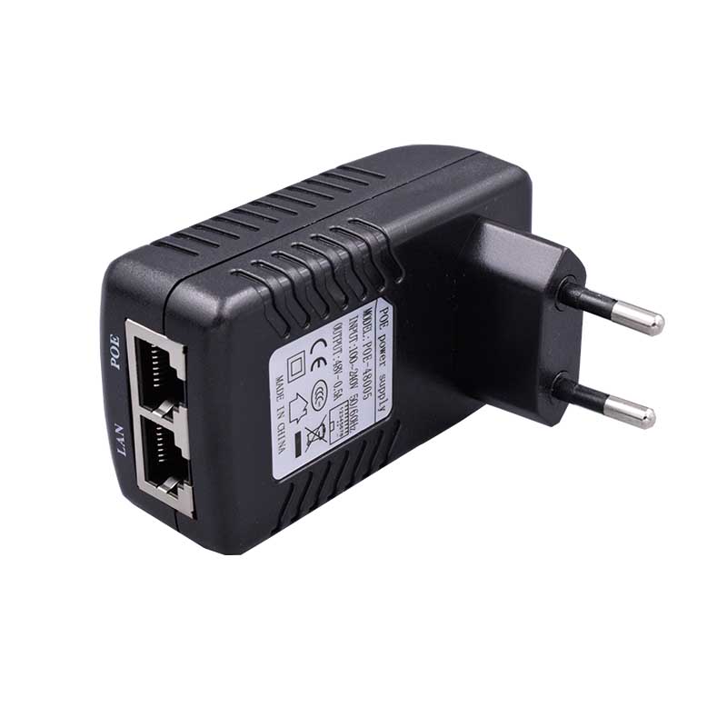 Adaptador Ethernet Poe, 48v, 0.5a, 24 w, plugue para câmera ip, fonte de alimentação do telefone, nós eu plug au uk