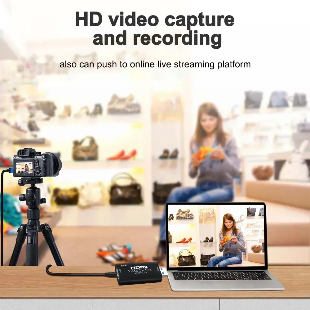 MS2130 Mini 4K Video Capture Card 1080P 60fps PS4 Camera Recording Box HDMI To USB 3.0 PC Live Streaming Grabber Game Recorder