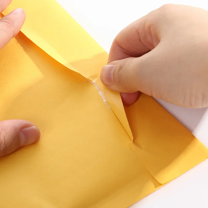 100PCS กระดาษคราฟท์ Bubble Mailers ซองกระเป๋าจัดส่งซองจดหมายโฟม Mailing จัดส่งบรรจุภัณฑ์ Courier กระเป๋า