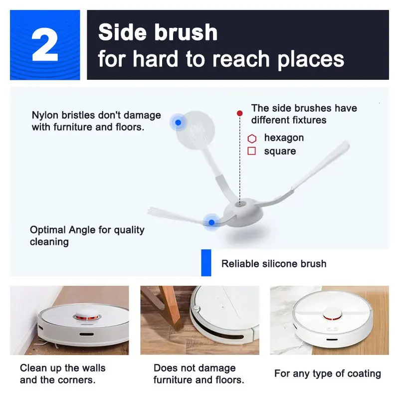 Para Xiaomi G1, Mi Robot Vacuum-Mop Essential, filtro Hepa, accesorios de robot aspirador, cepillo principal, cepillo lateral, paños de trapeador, repuestos para el hogar