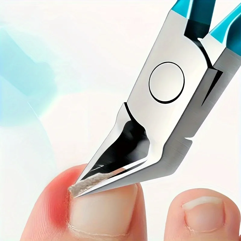 1 cortadora de uñas de los pies, cuchilla recta para uñas encarnadas y gruesas, cortaúñas encarnadas de acero inoxidable y punta puntiaguda, W