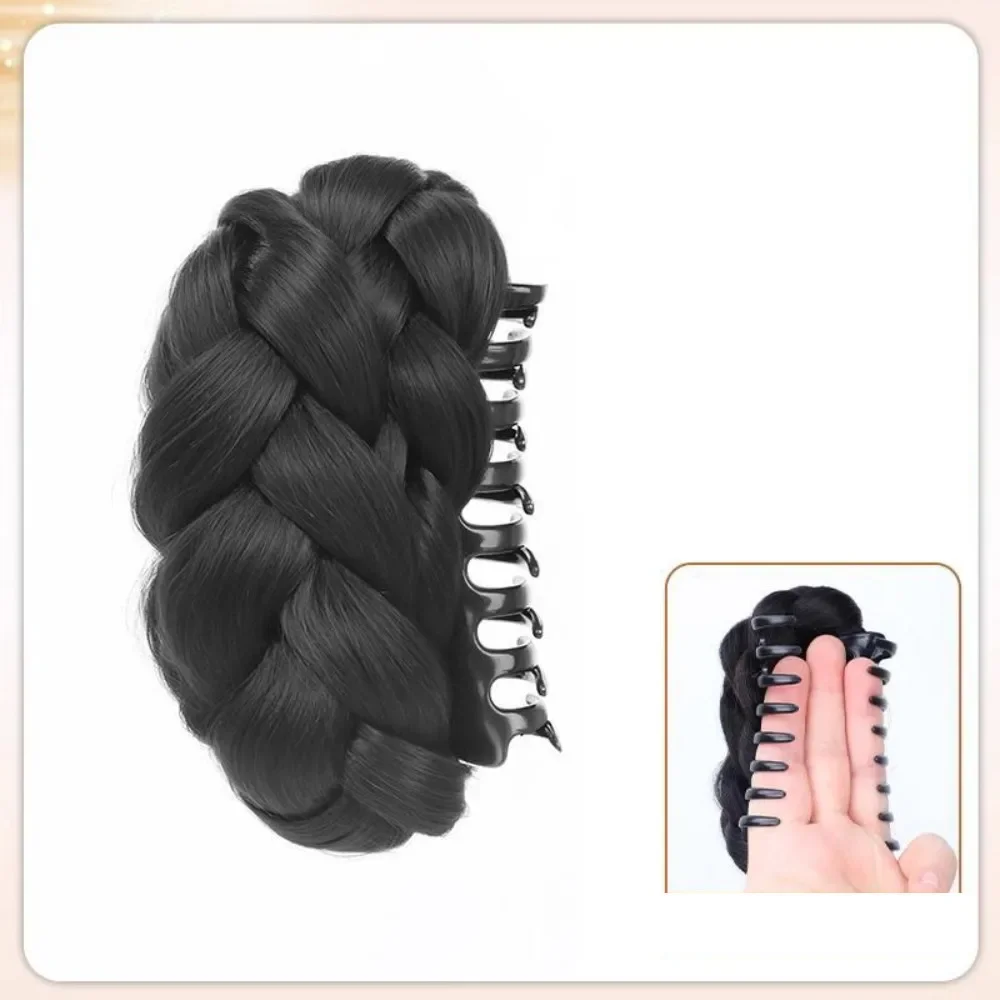 Twist Ball Kopf Synthetische Perücke Weibliche Greif Clip Hohe Schädel Top Haar Chinesischen Stil Kleid Natürliche Flauschige Vertrag