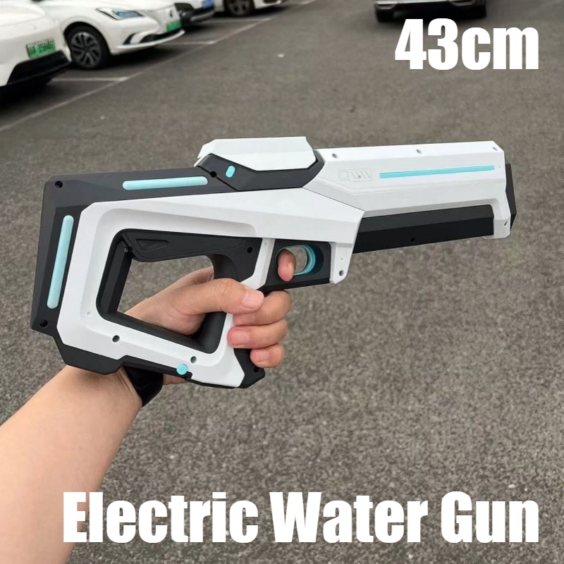 Kinder Coole Outdoor Schießen Spiel Kunststoff Elektrische Spritzpistole Spielzeug Wasser Automatische Kinder Sommer Wasser Pistolen Spielzeug mit Batterie