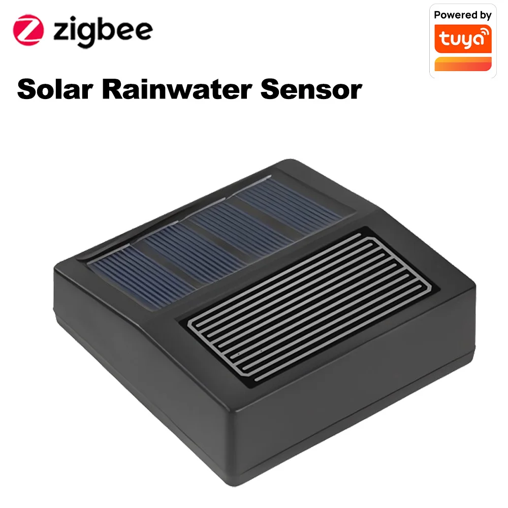 Tuya Zigbee Solar Regen Sensor Drahtlose App Steuerung Echtzeit Regen Erkennung Unterstützung Home Assistant Zigbee2mqtt