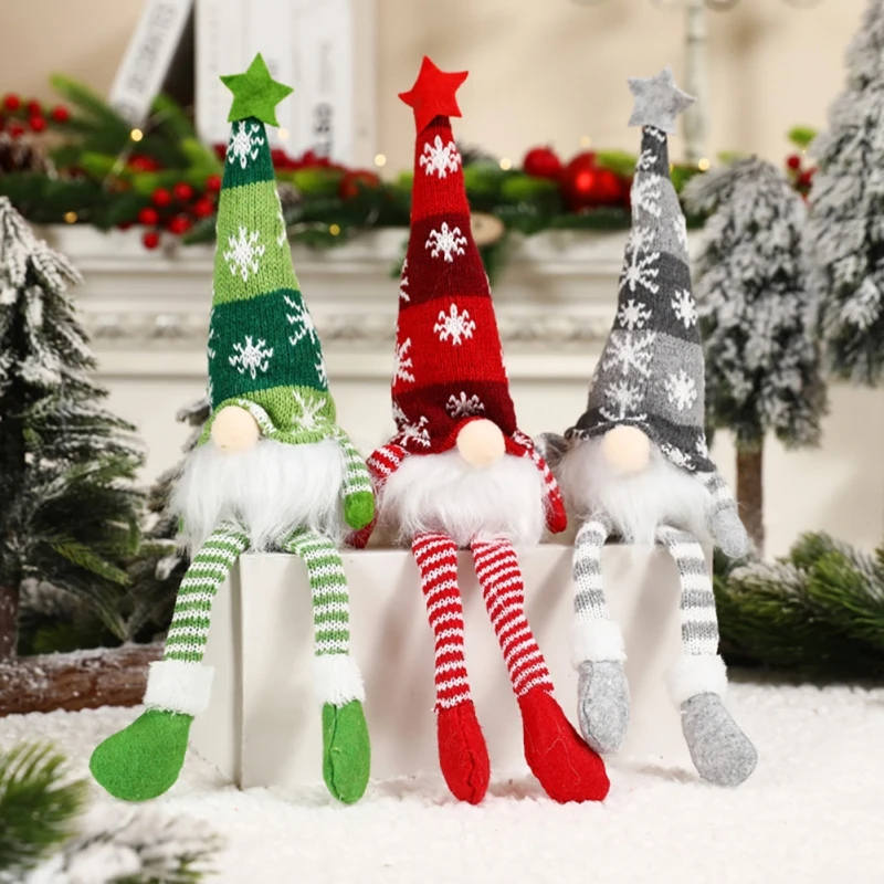 새로운 6 스타일 빛나는 그놈 크리스마스 얼굴없는 인형 메리 크리스마스 홈 인테리어 Navidad Natal 선물 새해 크리스마스 선물