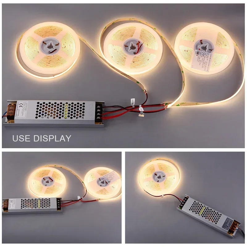 Ultra Thin LED แหล่งจ่ายไฟ DC 12V 24V Transformers แสงสว่าง 100W 150W 200W AC180-260V สําหรับไฟ LED Strip