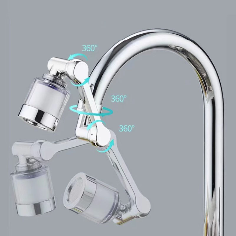 1080 °   Extension rotative filtre conventionnel buse de robinet universel salle de bain adaptateur d'extension de robinet aérateur prolongateur de robinet