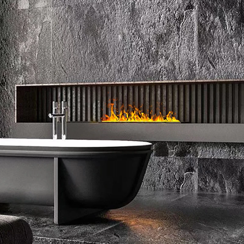 Lareira atomizada 3d com chama de vapor colorida eco decorativa personalizada névoa inteligente lareira elétrica interna de vapor de água